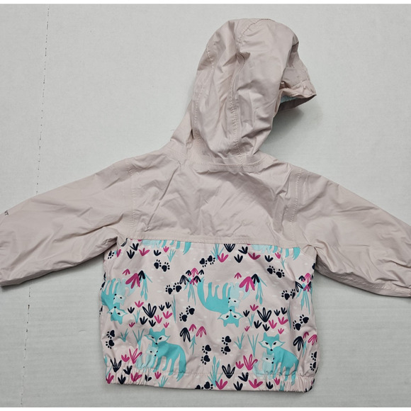 The North Face Infant Jacket Size 0 - 3 Months hooded Windbreaker Spring Fox - Picture 5 of 10